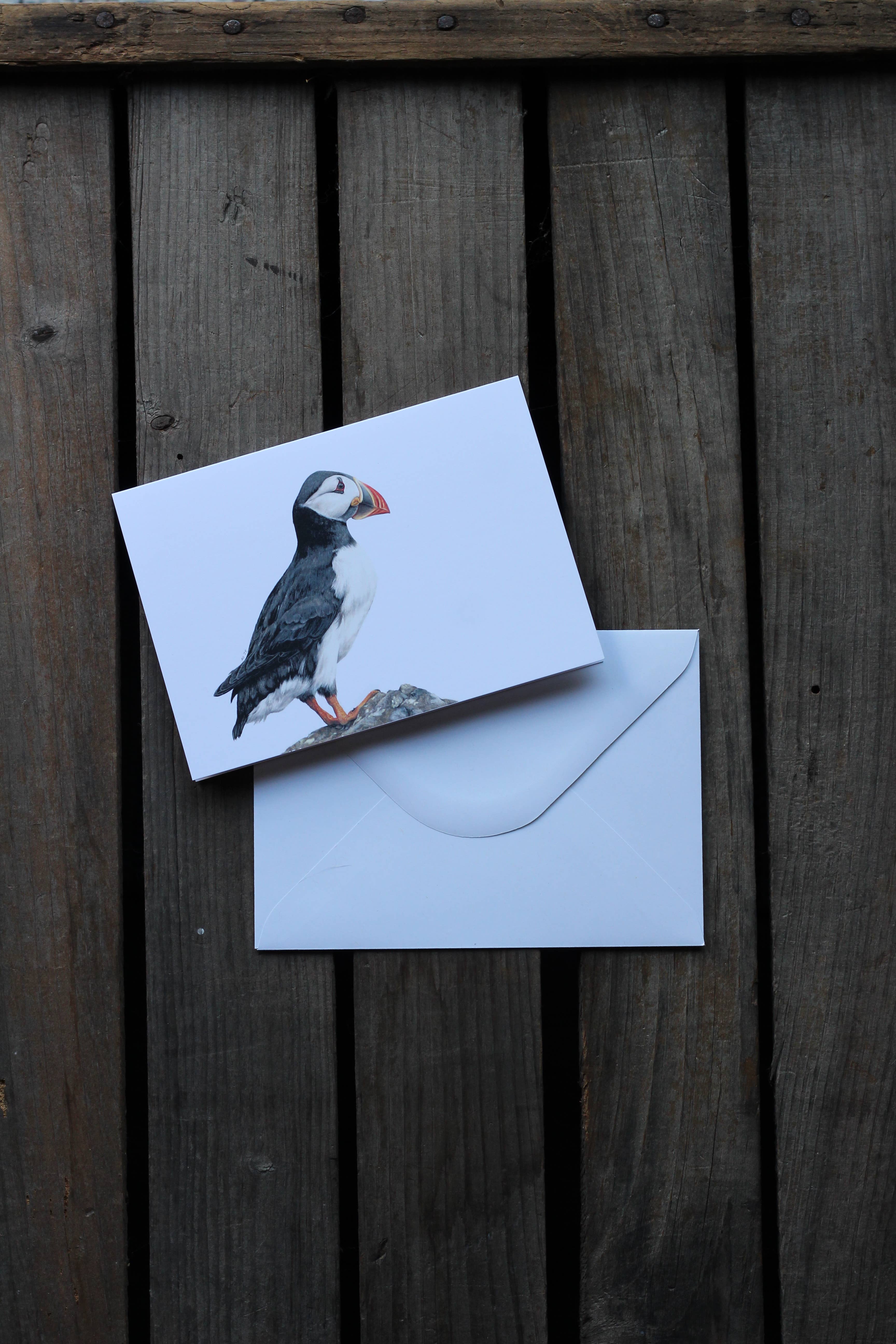 stück in the studio - Wholesale Stationery/Notecard Set - puffin - notecard