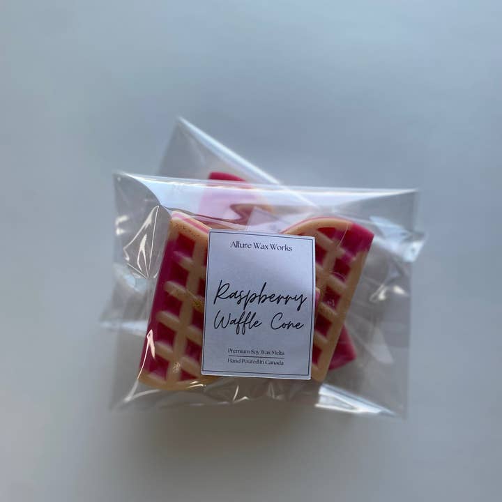 Allure Wax Works - Wholesale Wax Melt - Raspberry Waffle Cone Wax Melts2