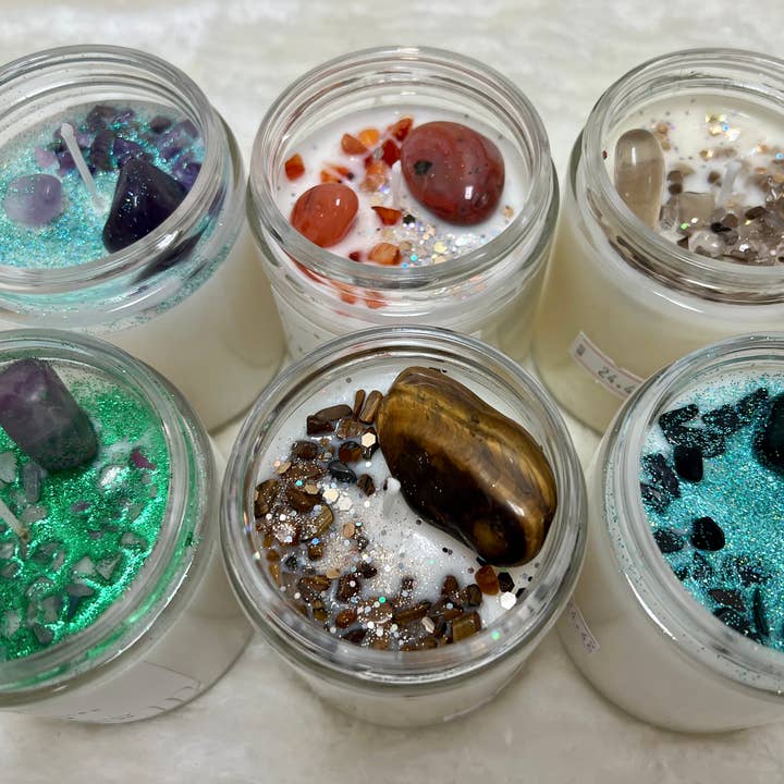 Element Apothecary – wholesale Burkljus – Zodiac astrologi Crystal avsikt ljus uppsättning 124