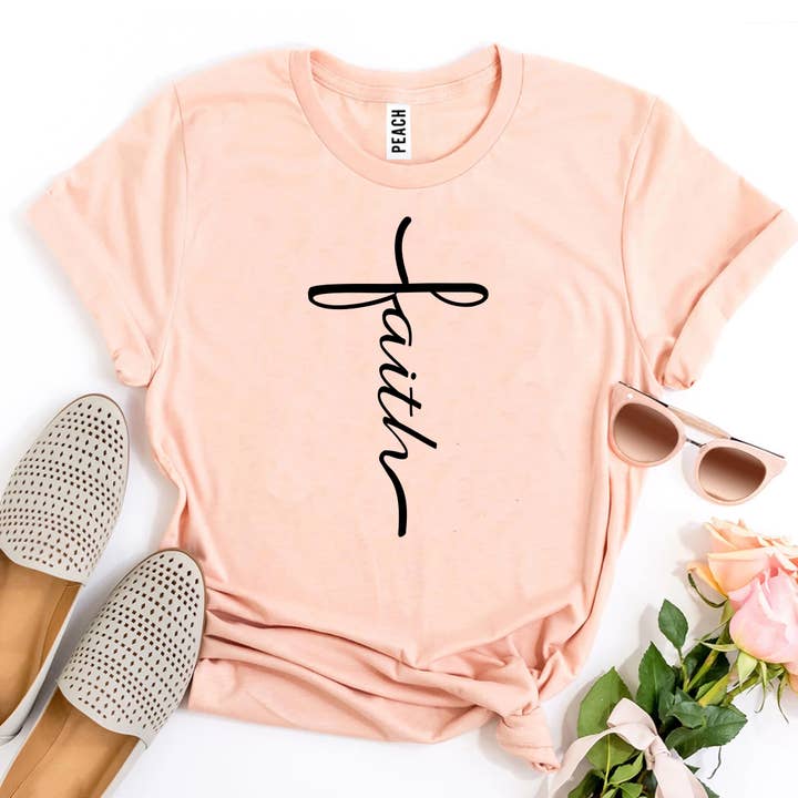 Camiseta Faith - Bella Canvas para venta al por mayor de Printliss