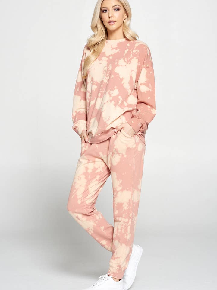 TIE DYE DRAWSTRING JOGGER for wholesale by Tres Bien, Inc