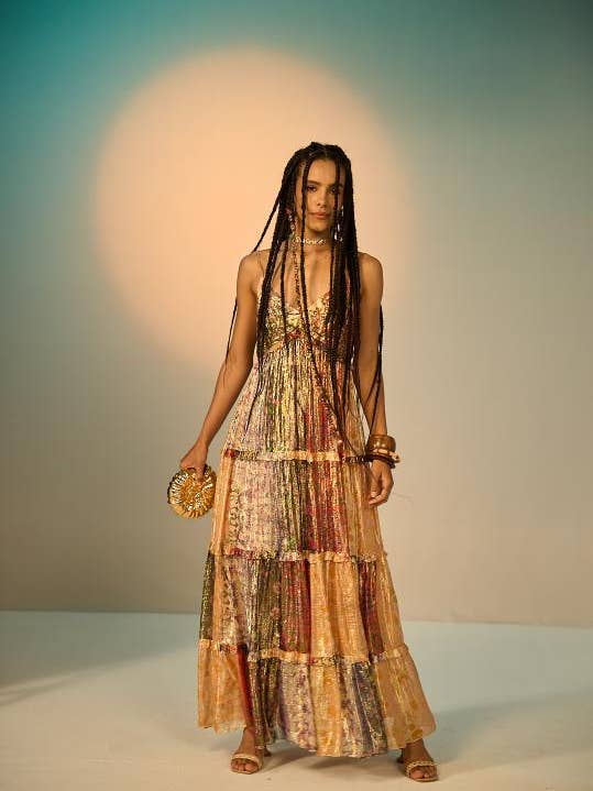 Irma Broderad Spaghettiklänning för wholesale av VERB BY PALLAVI SINGHEE