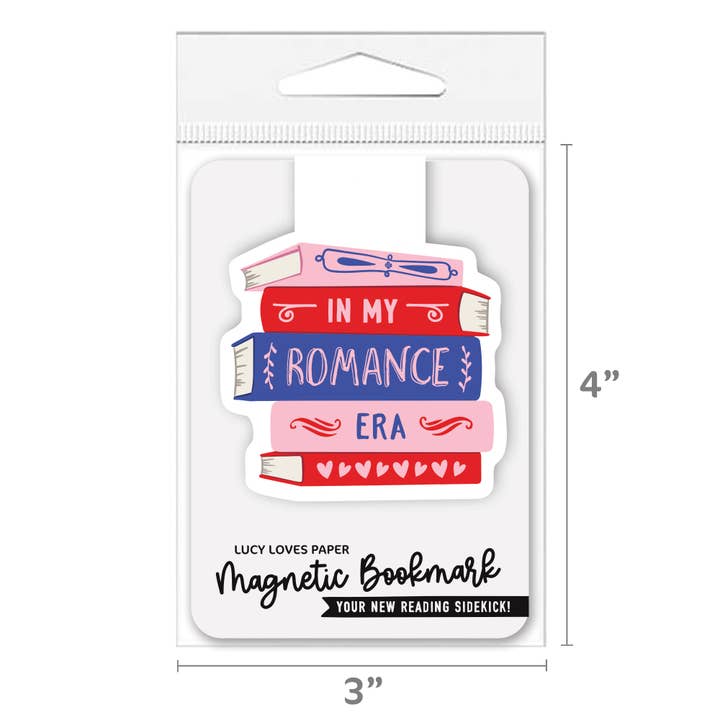 Lucy Loves Paper - Wholesale Bookmark - Magnetic Bookmark | My Romance Era Book Pile