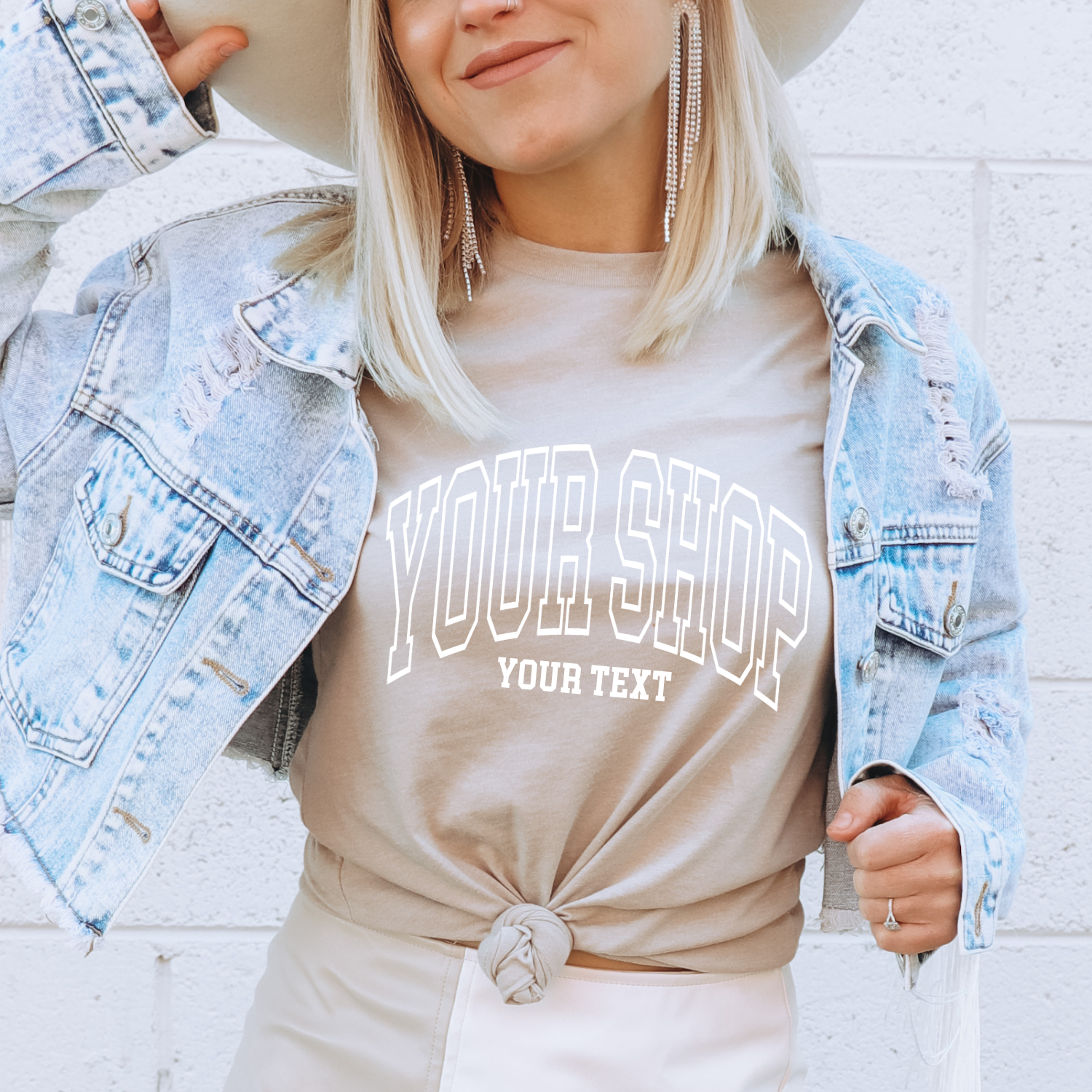 Faith & Life Christian Brands - Wholesale Screen Printed T-Shirt - Women's - Custom City State or Text Personalized Shop Logo Tee Shirt13