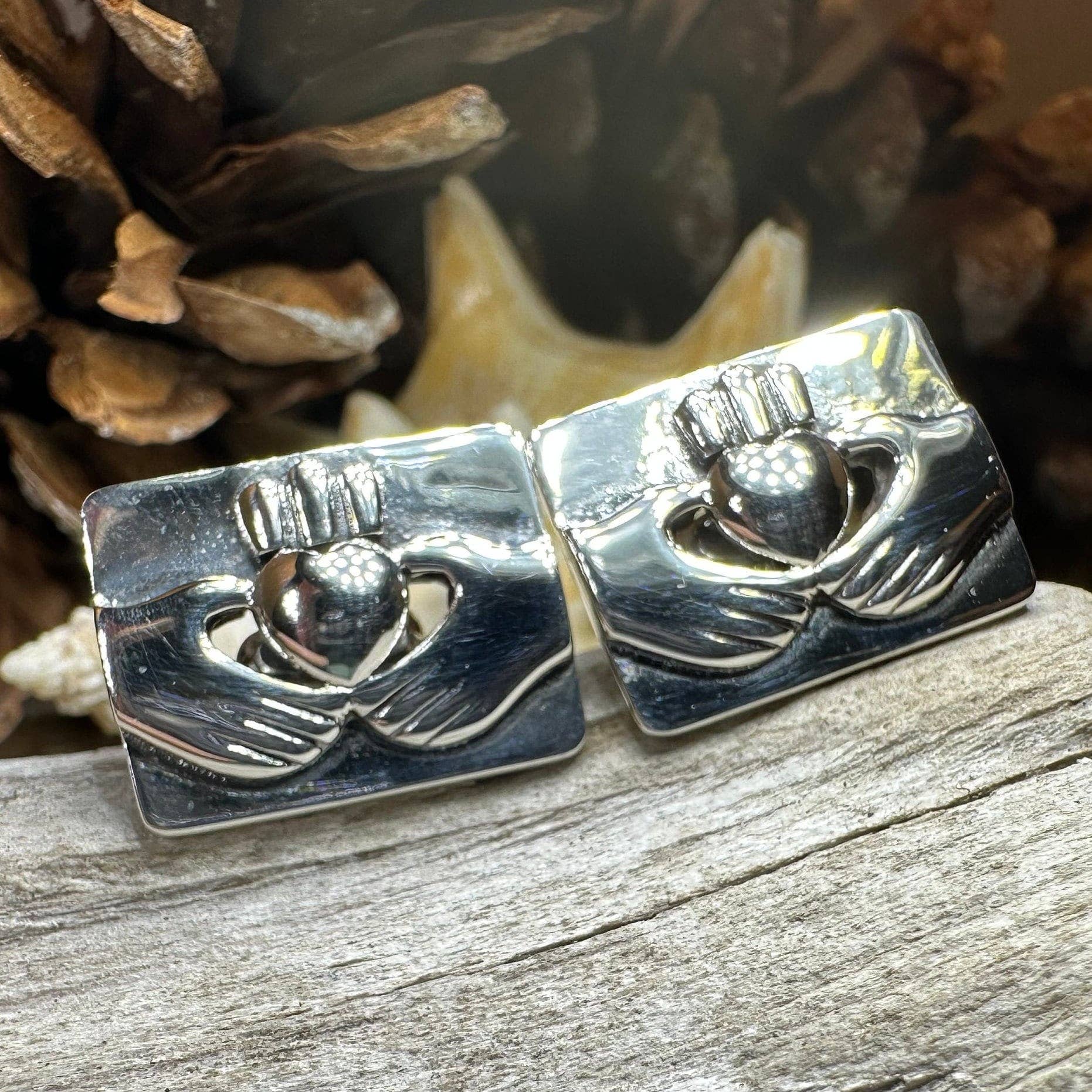 Celtic Crystal Designs Jewelry & Gifts - Wholesale Cufflinks - Traditional Claddagh Cuff Links7