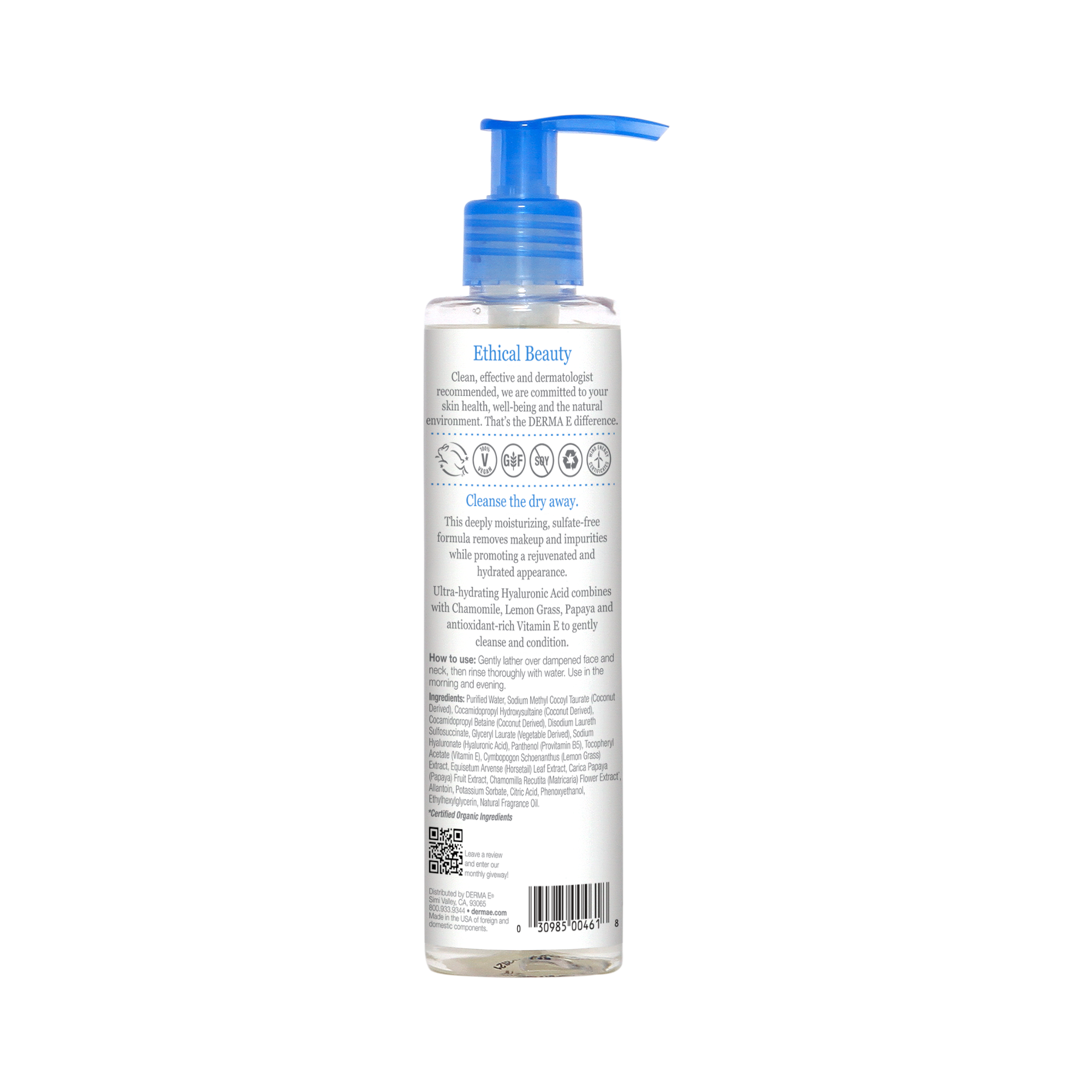 DERMA E - Wholesale Facial Cleanser - Hydrating Gentle Cleanser1