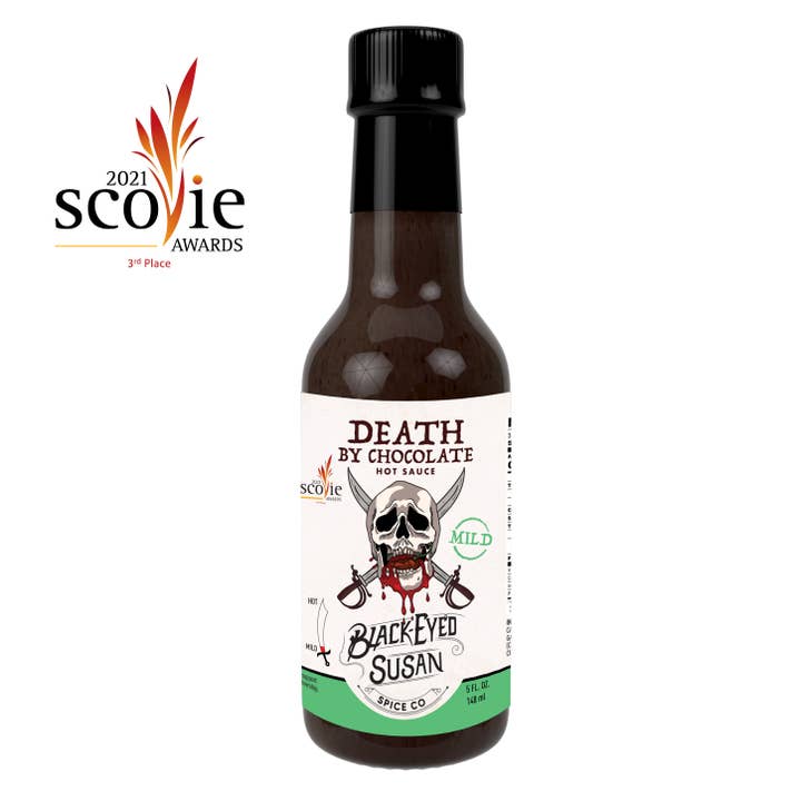 Black Eyed Susan Spice Company - Wholesale Hot Sauce - Death by Chocolate Habanero Hot Sauce - Mild