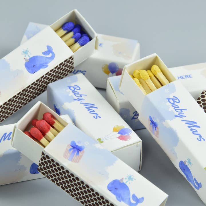 Chandler Studio - Wholesale Matches - Customizable Baby Shower Matchboxes Cute Baby Design Matches2