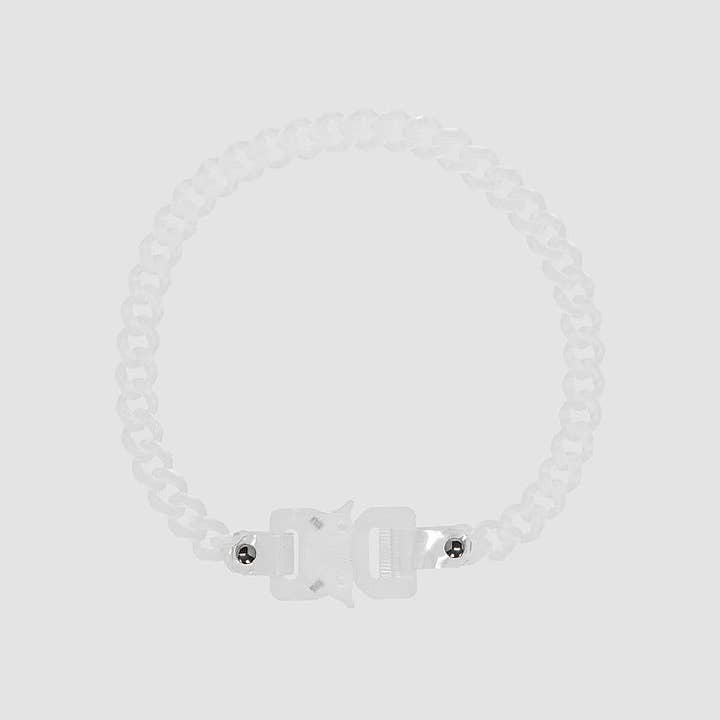 Clear Buckle Acrylic Chain Necklace N4633 for wholesale on Faire2