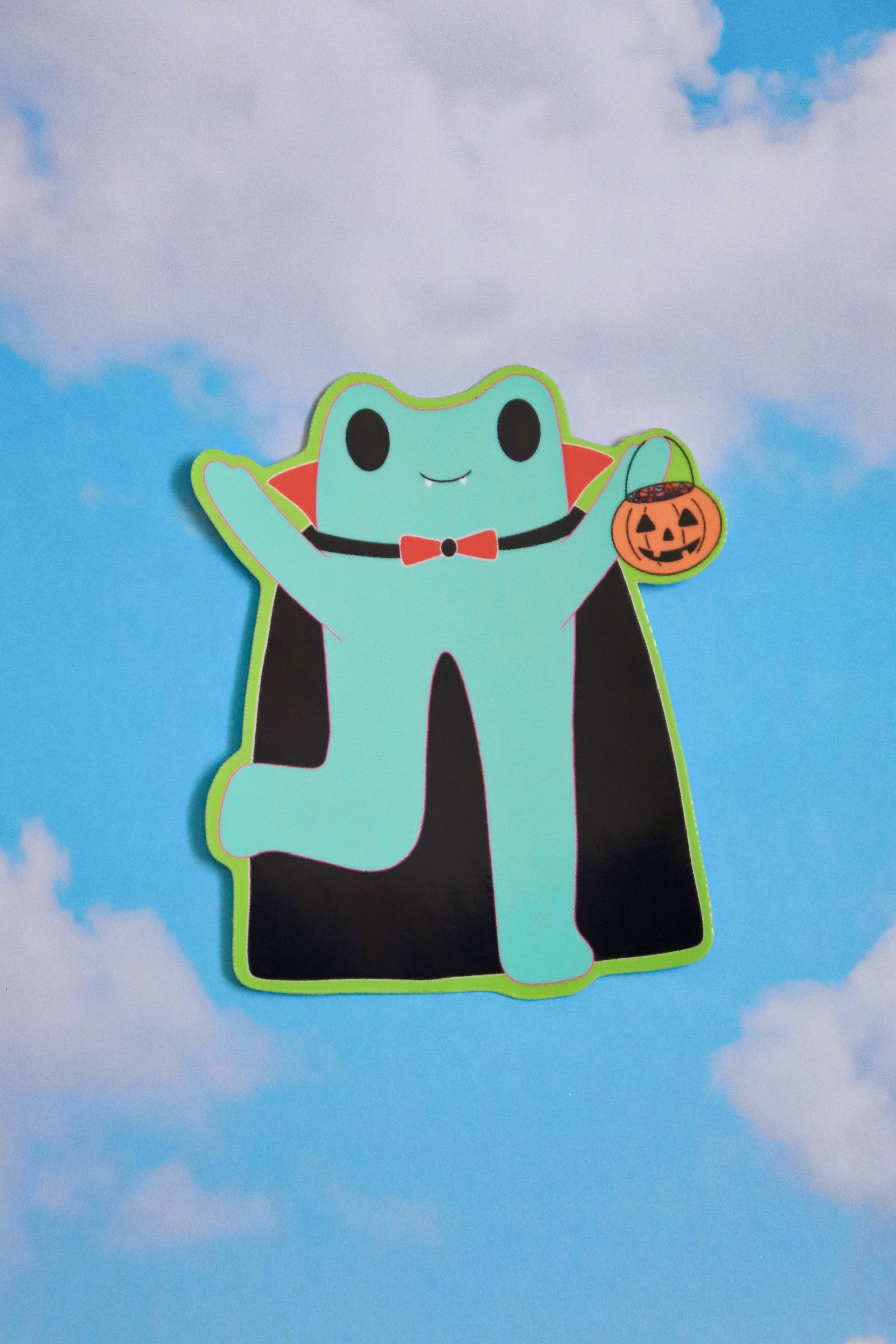 Day Dreamer Studios - Wholesale Sticker - Vicki the Vampire Froggie | Glossy Waterproof Vinyl Sticker8