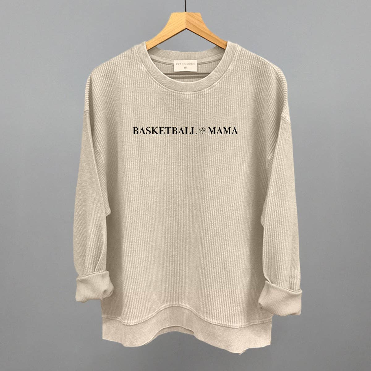 Ivy + Cloth - Wholesale Graphic Sweatshirt - Women's - Basketball Mama (Serif + Doodle)6