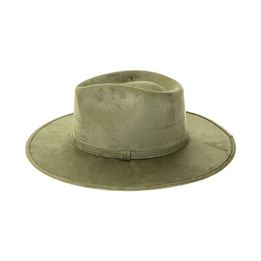 AdornWise - Wholesale Fedora – Women’s - Premium Vegan Suede Rancher Hat with Stiff Brim14