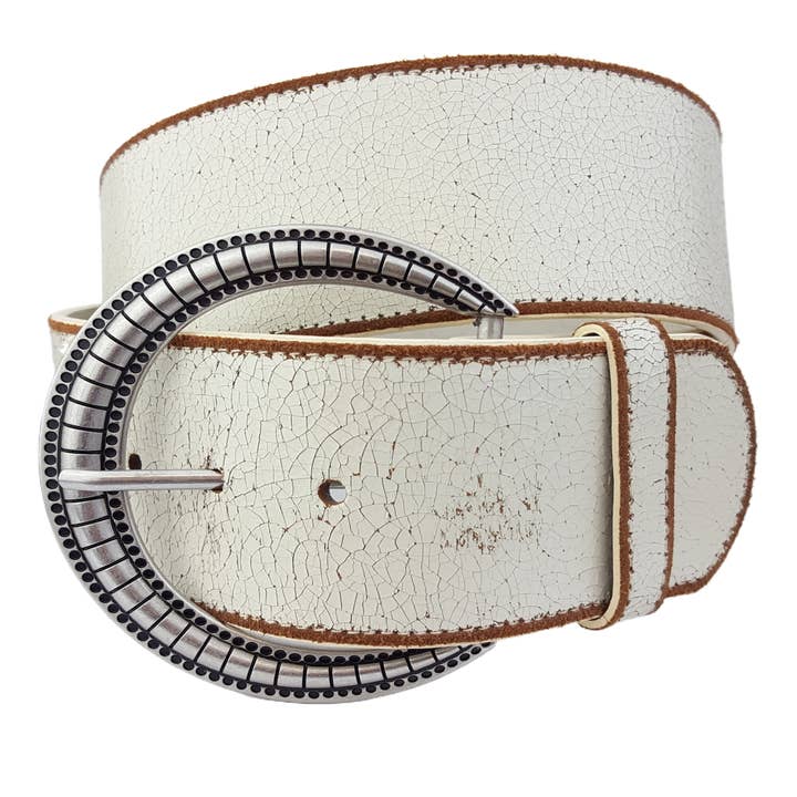 Axesoria West - Wholesale Belt - Women's - Wide Vintage Distressed Leather Belt