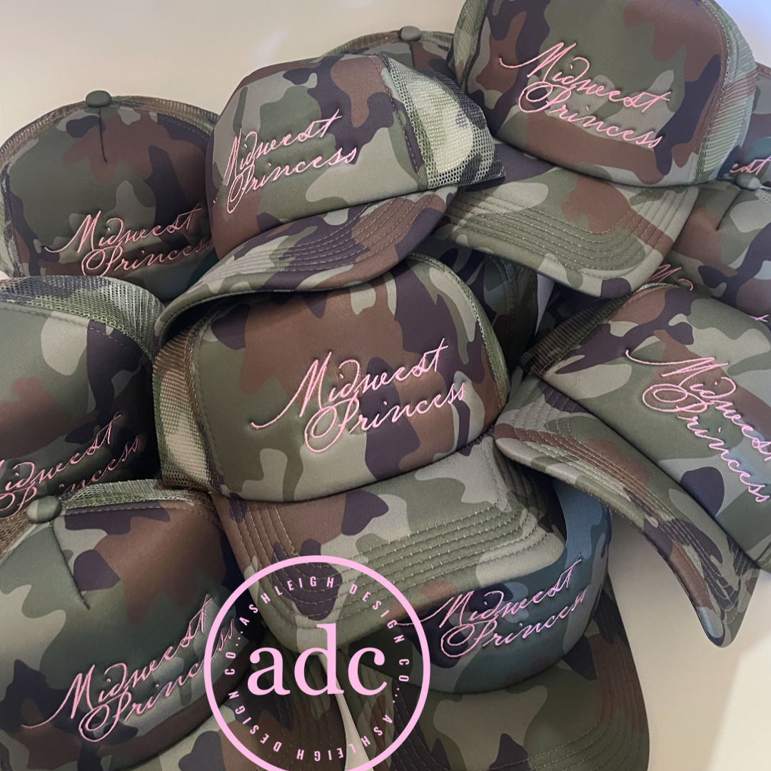 AshleighDesignCo - Wholesale Trucker Hat - Women's - MIDWEST PRINCESS Trucker Hat  1