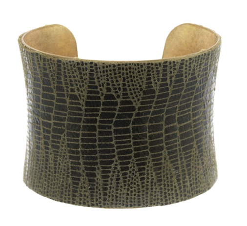 a.v. max - Wholesale Cuff Bracelet - Leather Wrapped Concave Cuff|SAMPLE SALE4