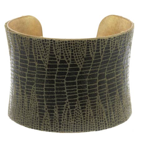 a.v. max – Großhandel Manschettenarmband – Lederumwickelte konkave Manschette|Viele Farben8