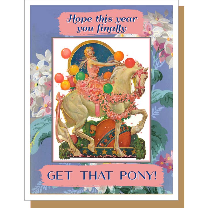 Ümlaut Brooklyn - Venta al por mayor Tarjetas de cumpleaños - Consigue Ese Pony - Tarjeta de Felicitación de Cumpleaños