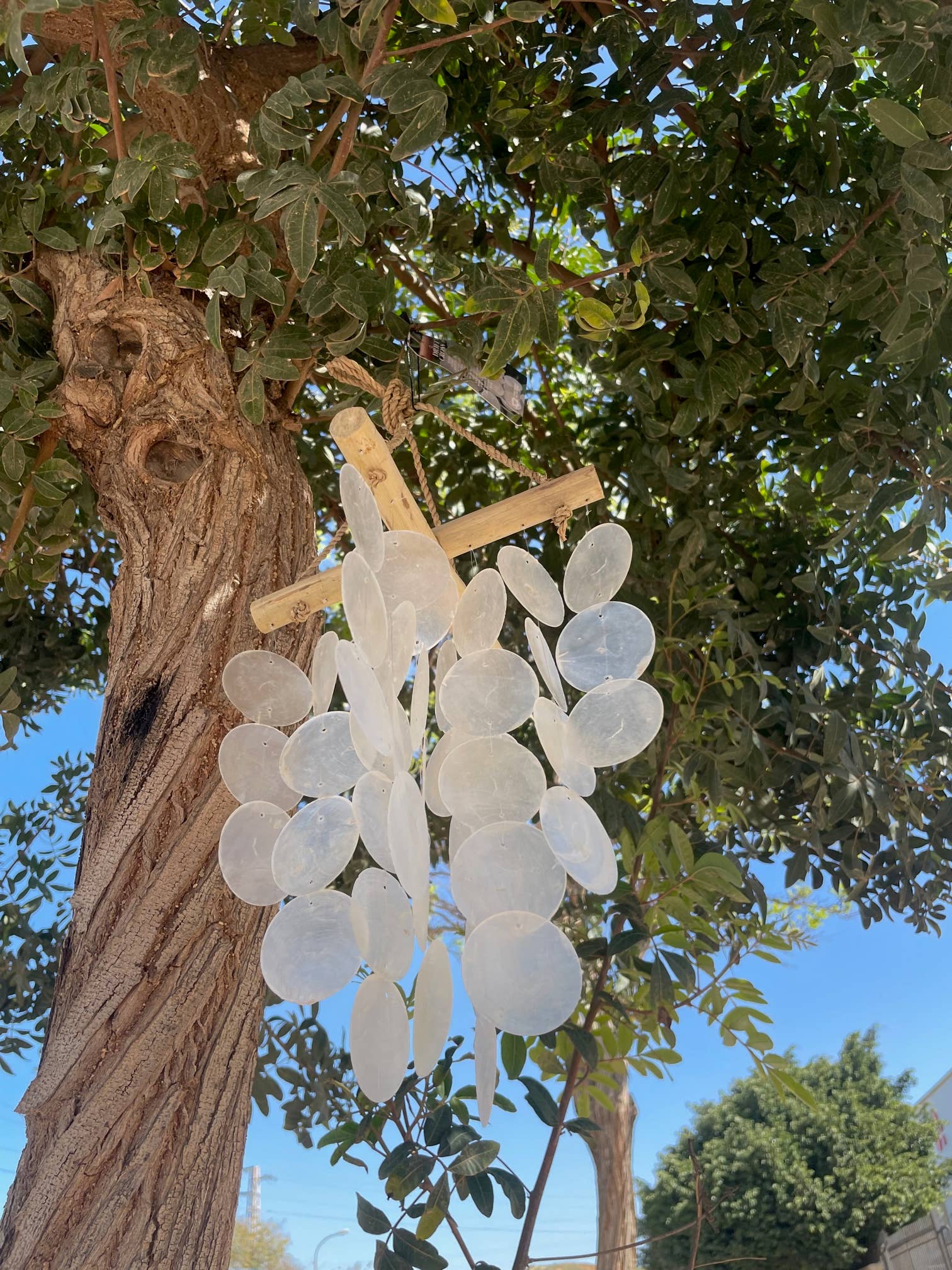 AW Artisan - Wholesale Wind Chime - Wooden carillon - Cross - Pearl3