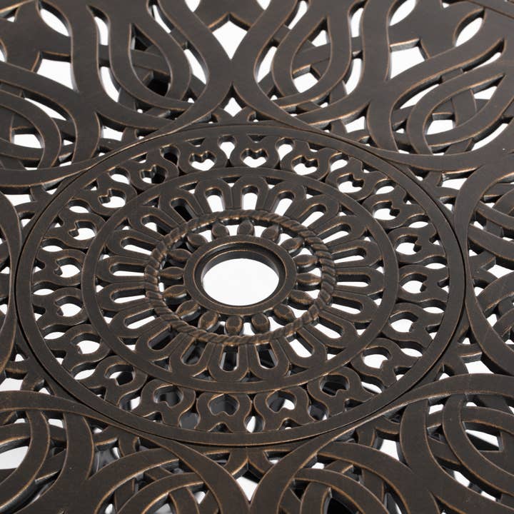 Quickway Imports - Wholesale Patio set - Indoor and Outdoor Bronze Dinning Set 2 Chairs with 1 Table5