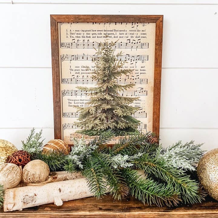 Sinal Incrível Grace Vintage Tree por atacado de WillowBee Signs & Designs