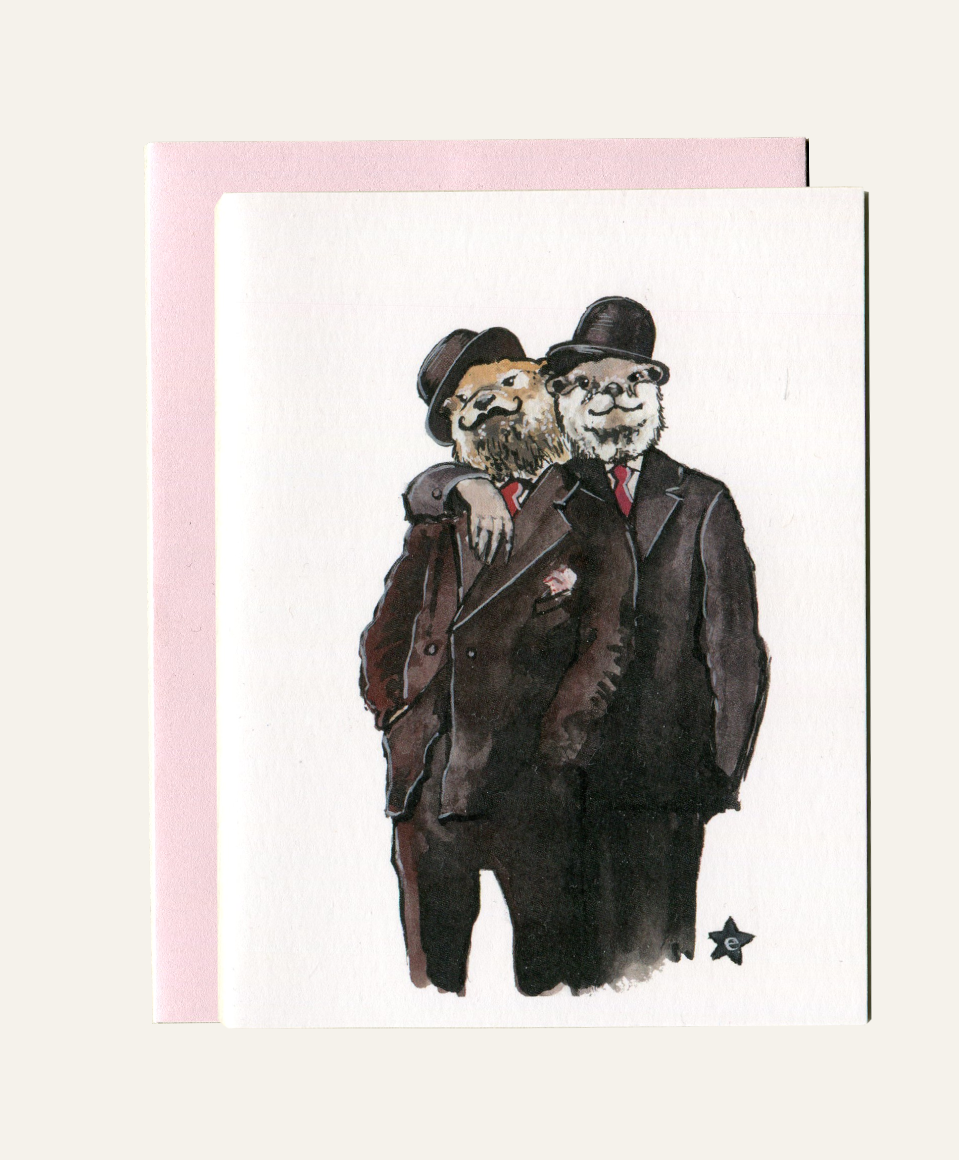 Darling Illustrations - Wholesale Love Card - No Otter Like You - Notecard6