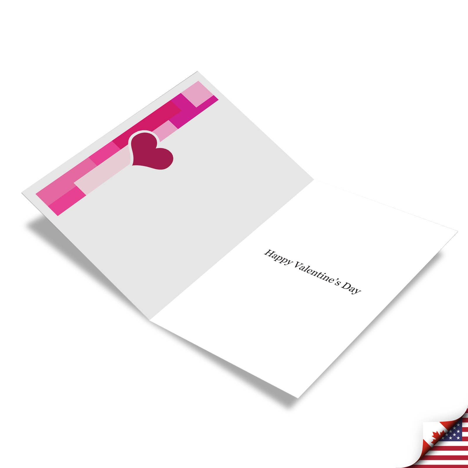 NobleWorks – Cartão de Dia dos Namorados por atacado – Cartão de Dia dos Namorados - Quadrados do Amor2