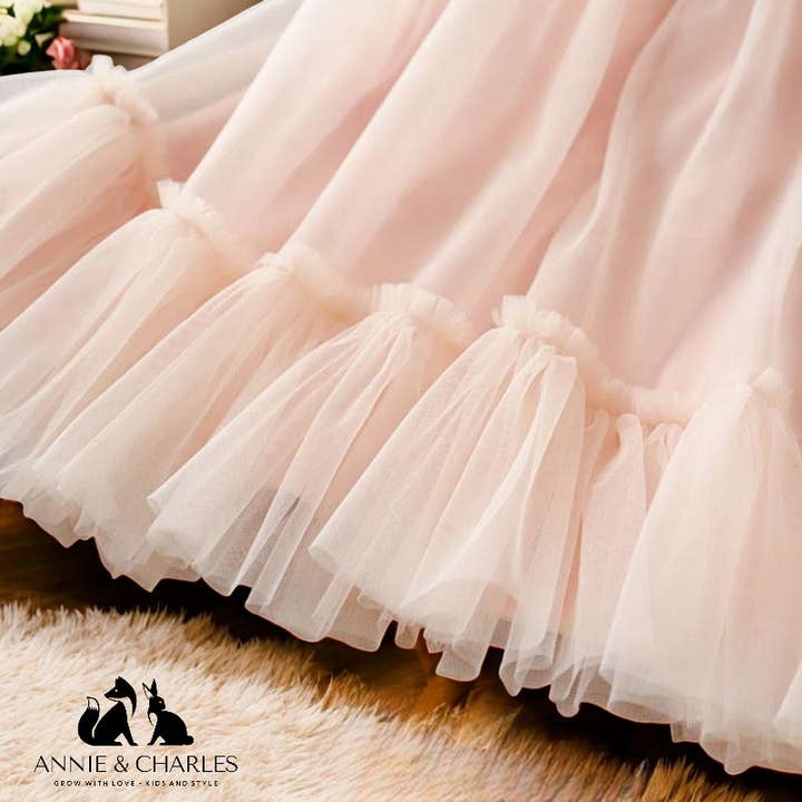 Annie & Charles - Wholesale Dress - Kids - Annie & Charles® Premium Tulle Dress BOW4