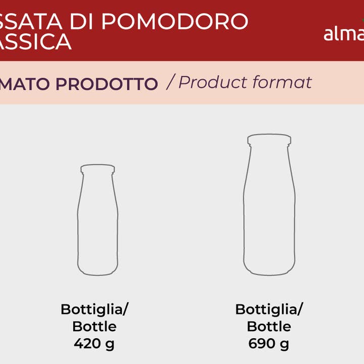 Classic Tomato Puree Bott. 690g for wholesale by almasicily