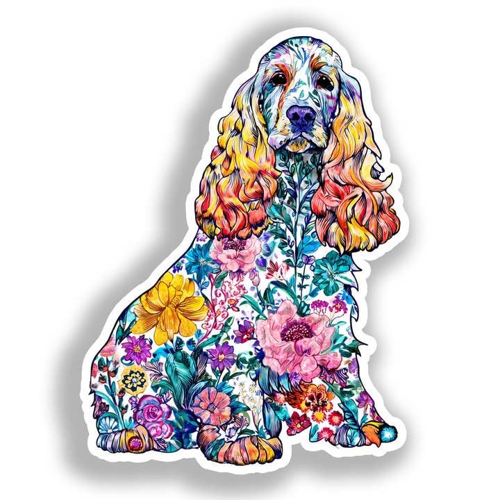 Cocker Spaniel Dog Decal Sticker # A018761 for wholesale by Yoonek Graphics