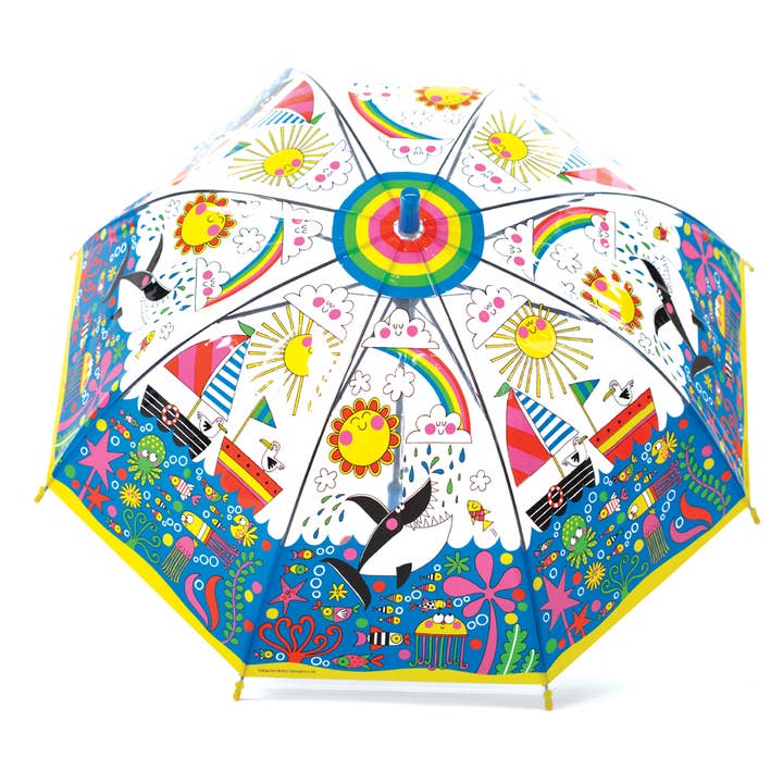 Rachel Ellen Designs – wholesale Umbrella – kids – Umbrella - Under the sea2