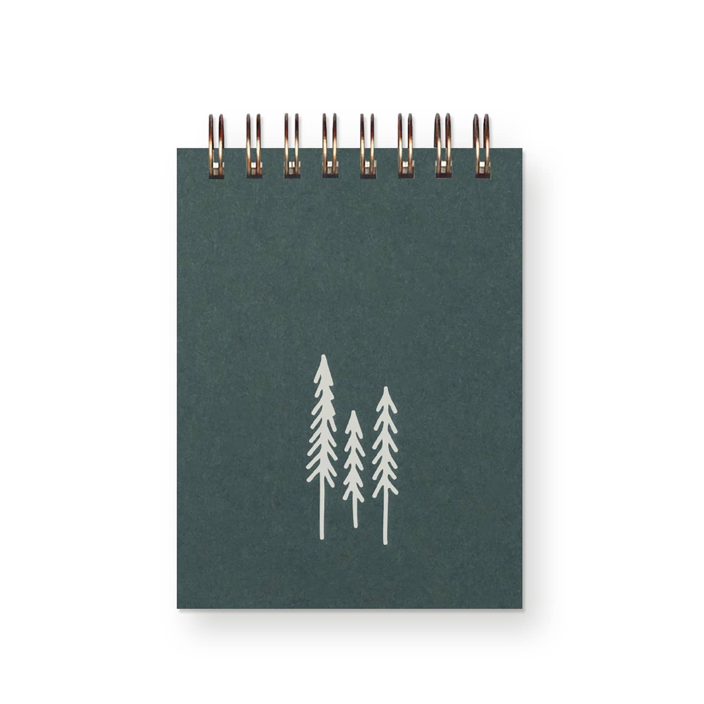 Ruff House Print Shop - Wholesale Notebook - Evergreen Trees Mini Jotter Notebook