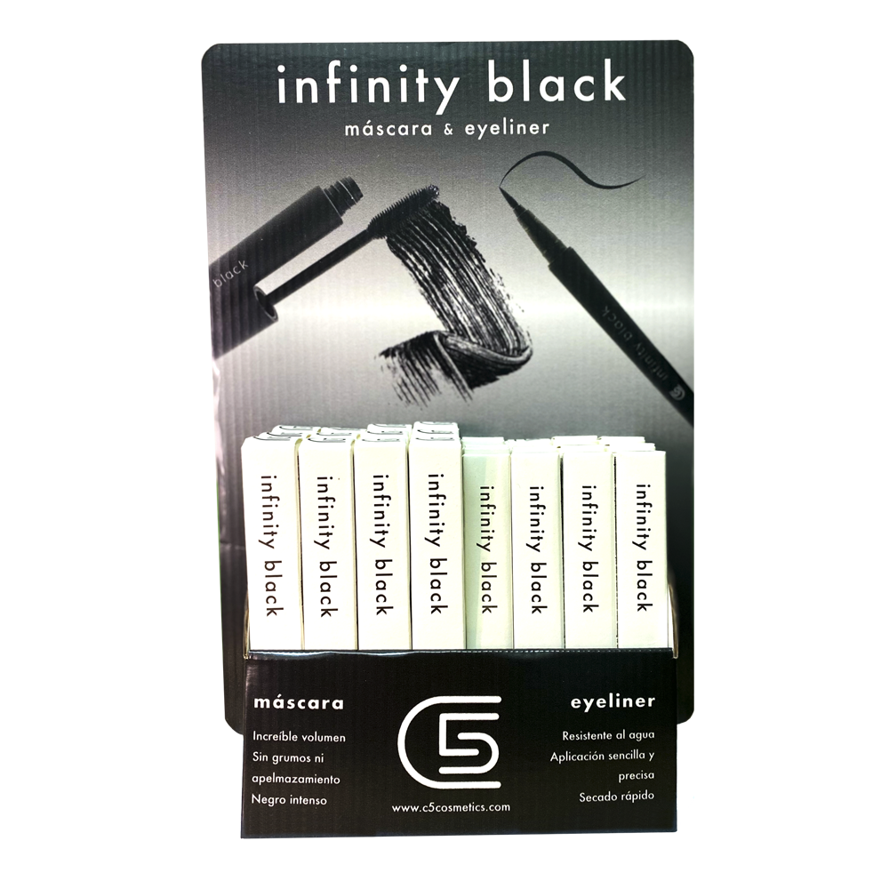 sesioMWorld - M·O·I Professional - Wholesale Eyeliner/Pencil - Table display 12 masks and 12 eyeliner INFINITY BLACK0