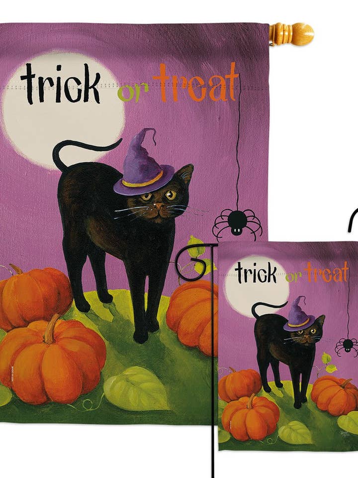 Halloween-Katze Falltime Decor Flagge für den Großhandel von Two Group Flag Co