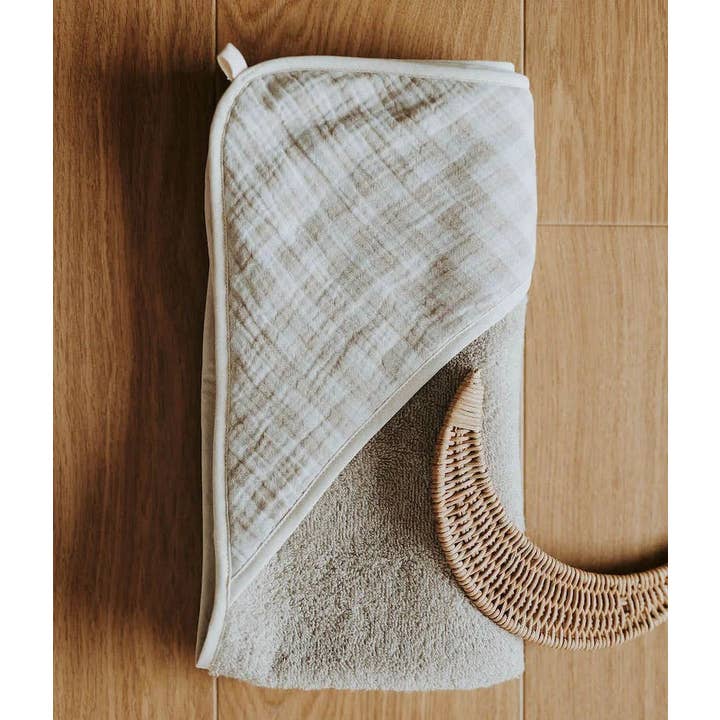 Manufacture des bébés français - Wholesale Hooded Towel - Kids & Baby - Vichy Galet bath cape6