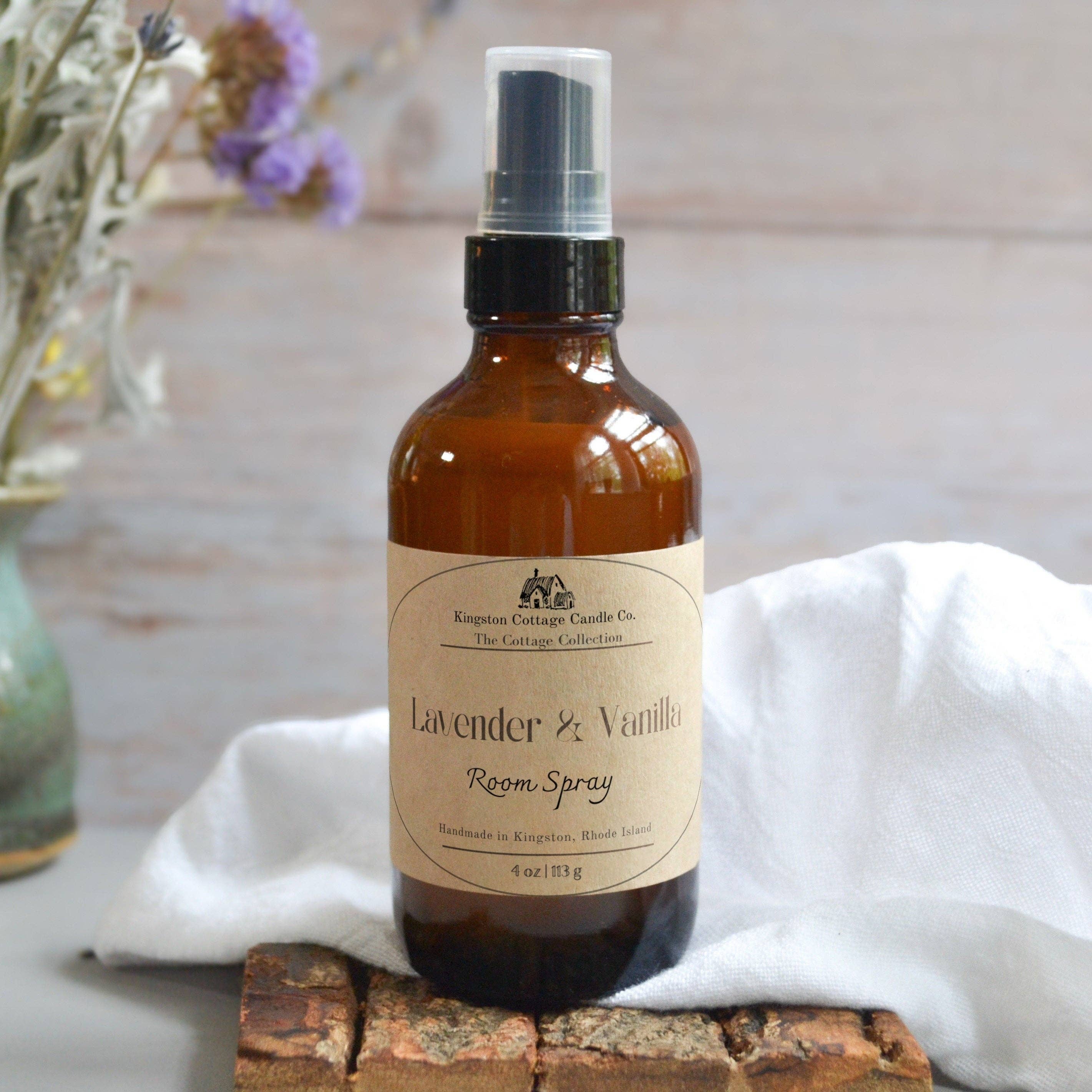 Lavender and Vanilla Room Spray for wholesale by Kingston Cottage Candle Co.