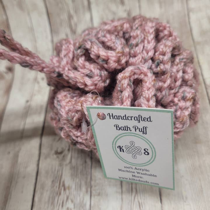 Kilted Suds - Vente Éponges de bain - Éponge de bain fleur de douche rose bruyère