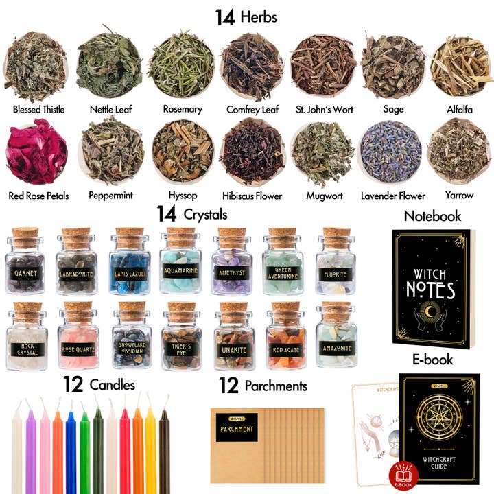 Wyspell - Wholesale DIY Craft Kit - Wyspell Supplies Witchcraft Kit 54 PCS1