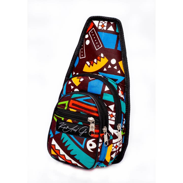 Borsa a tracolla Makossa Teal per la vendita all'ingrosso da parte di KariAndGo