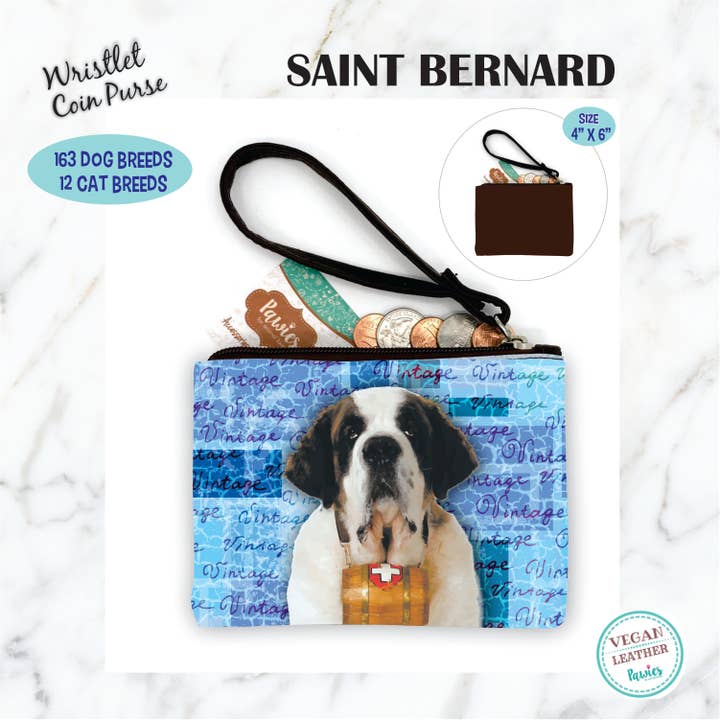 Saint Bernard møntpung • Gulvdisplay valgfri for engroshandel hos pawies