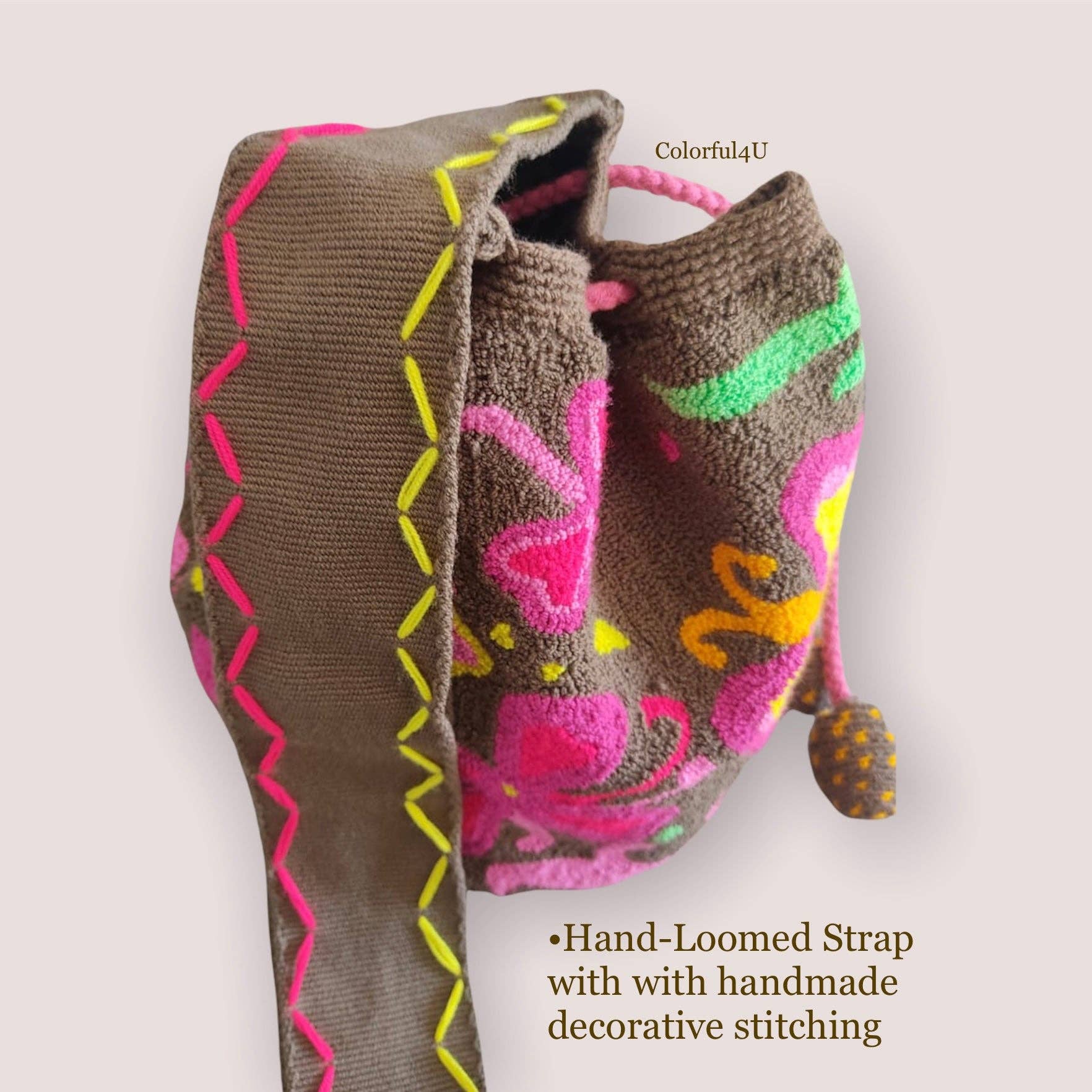 Colorful 4U - Wholesale Crossbody Bag - Women's - Mirabel Encanto Crossbody Bag | Tapestry Embroidery Purse10