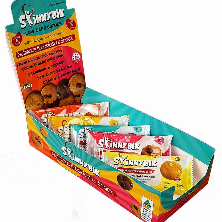 Skinnybik Mixed Flavours - Aanrechtblad - 18 x 2 verpakkingen (30 g) voor wholesale door Skinnybik