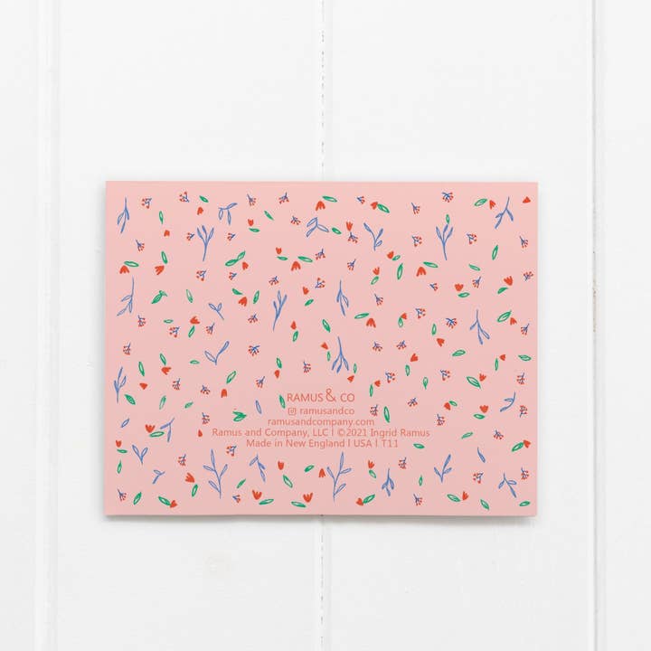 Ramus & Co. - Wholesale Thank You Card - Thanks Pink Greeting Card1