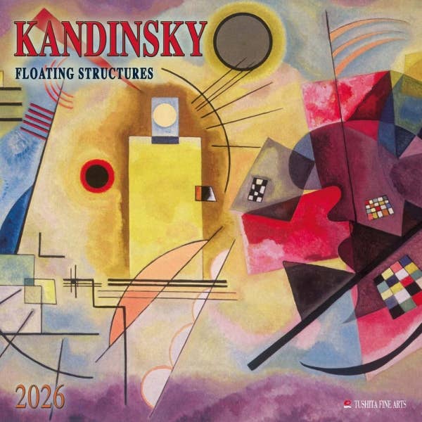 Kandinsky Floating Structures 2026 Wall Calendar for wholesale by VisionWorks LLC