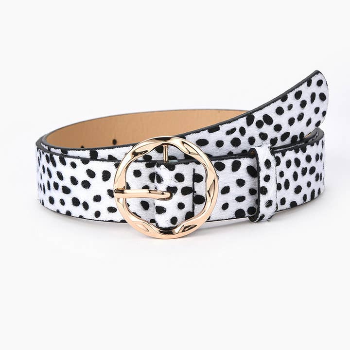 NINEXIS - Wholesale Belt - Women's - CWABE0384_SNAKE PRINT LEOPARD ZEBRA PRINT MILK PRINT BELT4