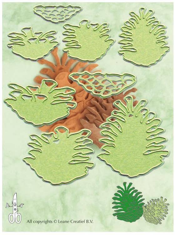 Lea'bilitie Die - pine cones 3D cut and embossing die for wholesale by Ecstasy Crafts Distributing