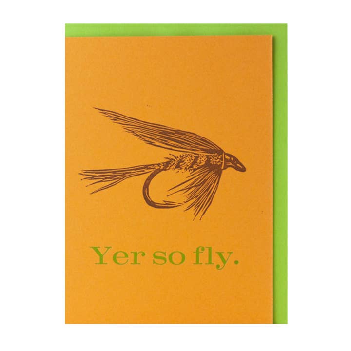 Yer So Fly — Cartão de felicitações Sweet Love Friendship Letterpress por atacado de Bruno Press