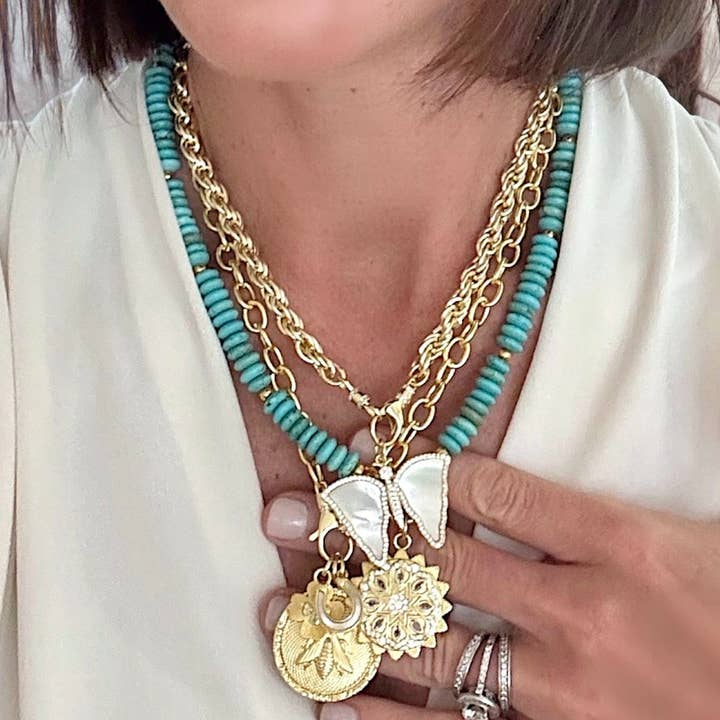 Shiver + Duke - Wholesale Individual Charm/Pendant - Golden Honeybee Medallion4