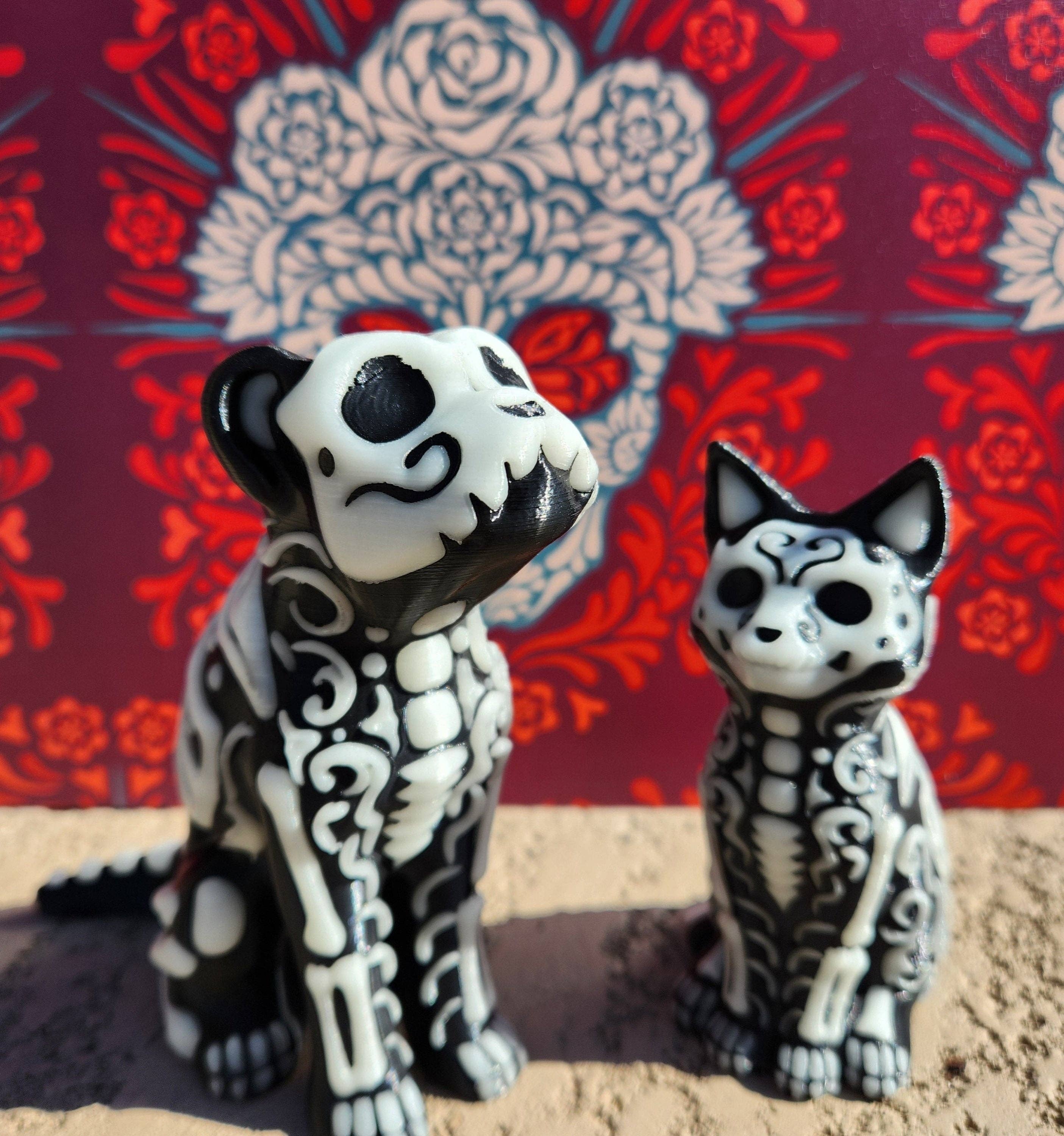 Altered Matter - Wholesale Decorative Figurine - Glow-in-the-Dark Day of the Dead Animal Figurines4