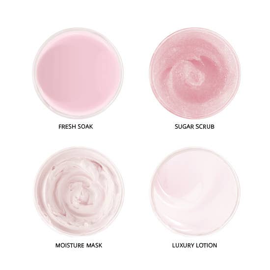 Zoya, Qtica, Smart Spa - Wholesale Nailcare Set - Qtica Smart Spa Smart Pod 4Step Pedicure Kit - PINK LEMONADE