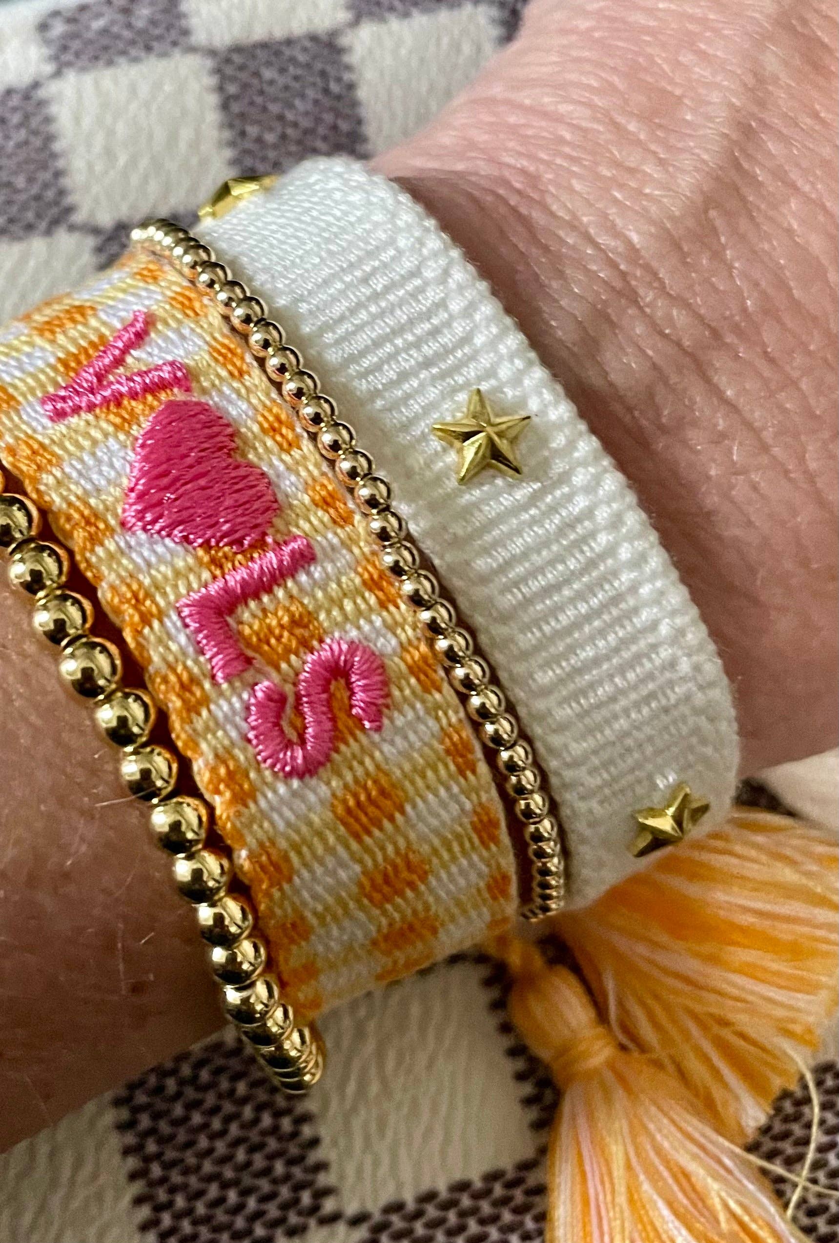 Gameday Luxe - Wholesale Woven/Braided Bracelet - Love Vols Team Tassel Bracelet2